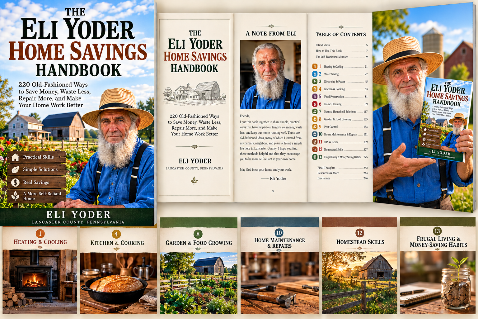 Eli Yoder Home Savings Handbook cover and interior preview